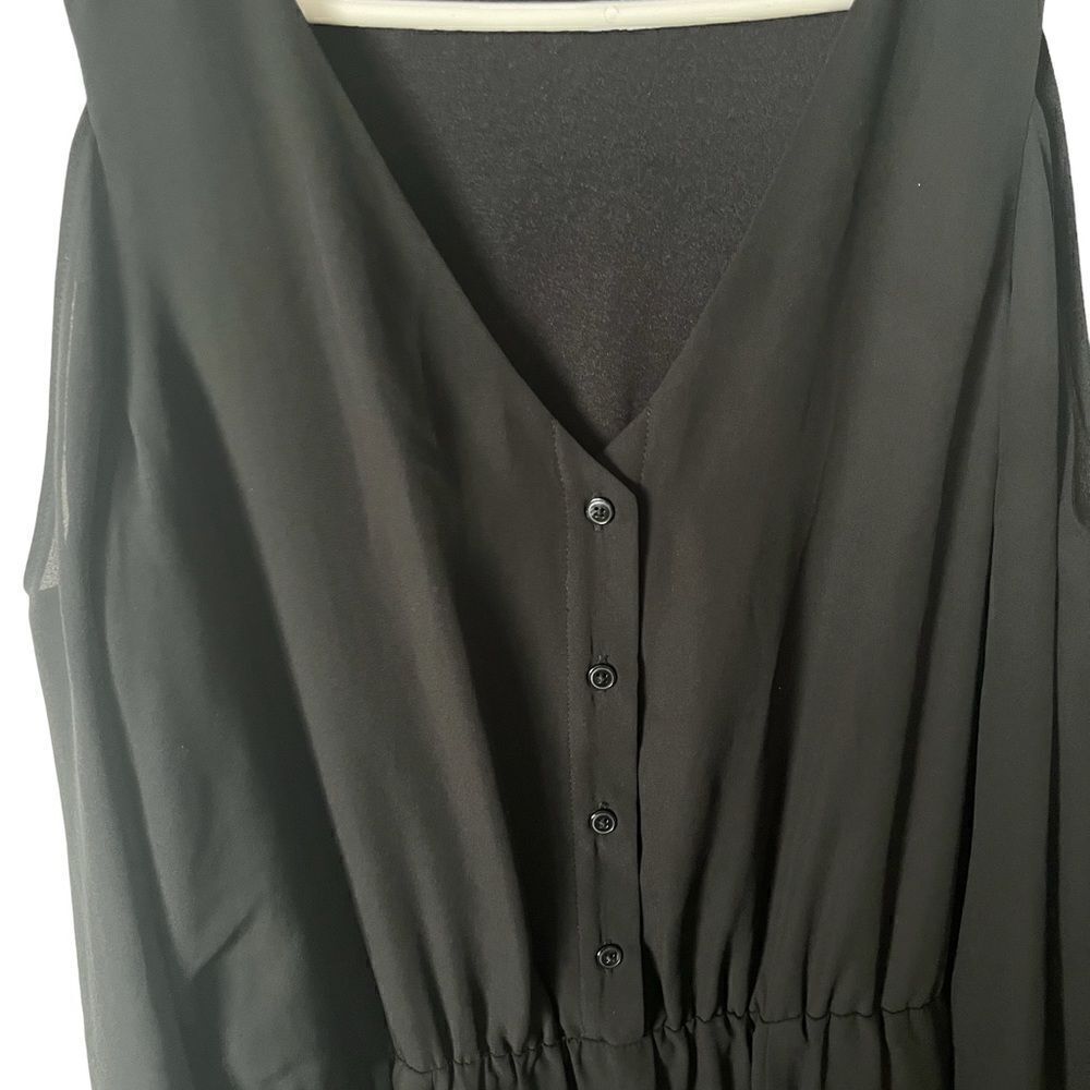 Banana Republic Factory Black Cold Shoulder Dress - Picture 5 of 9